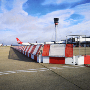 Jet Blast Fence Protection System